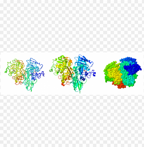 enzyme structures - enzyme space filling model Transparent PNG Isolated Subject Matter