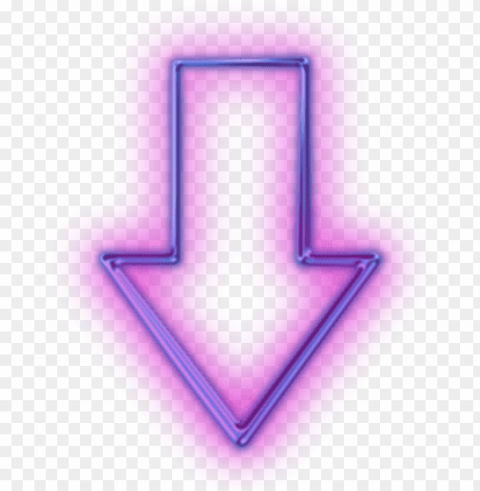 Eon Arrow - Neon Arrow Sign CleanCut Background Isolated PNG Graphic