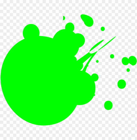 eon green dot splat clip art - paint splatter clipart Transparent PNG Isolated Subject Matter