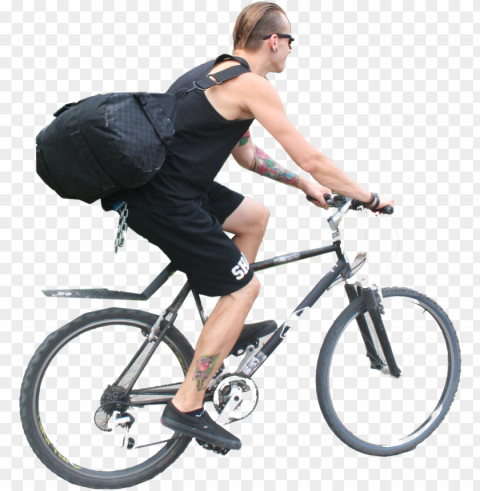eople cutouts - - people on bicycle Isolated Subject in HighResolution PNG