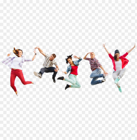 eople jumping - dance happy teachers day 2018 PNG Image Isolated with Clear Transparency