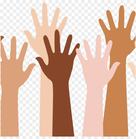 eople raising hands PNG transparent graphics for download