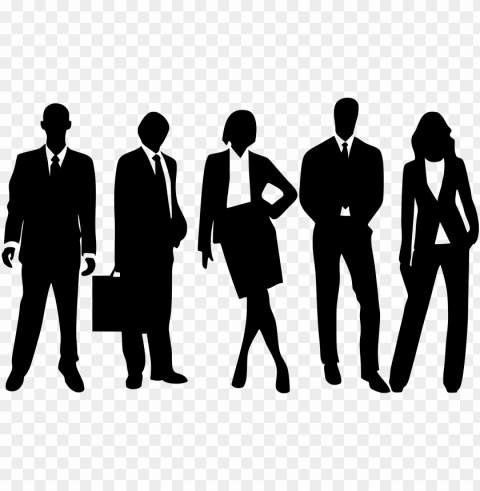 eople silhouette - professional people silhouette PNG transparent elements compilation