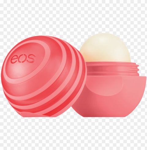 eos fresh grapefruit lip balm Transparent Background Isolated PNG Character