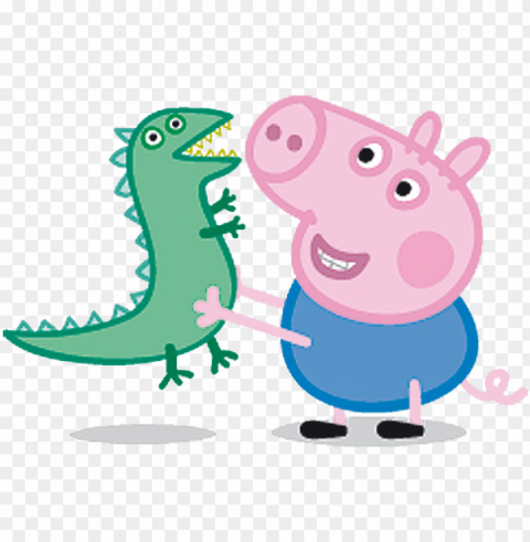 eppa pig em - george and mr dinosaur Transparent PNG images set PNG transparent with Clear Background ID cdfa056e