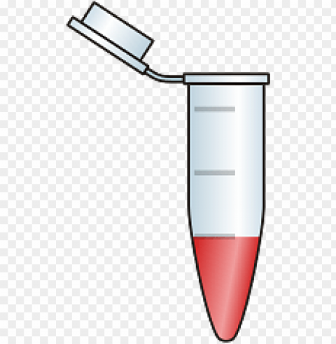 eppendorf tube with red liquid PNG transparent elements package
