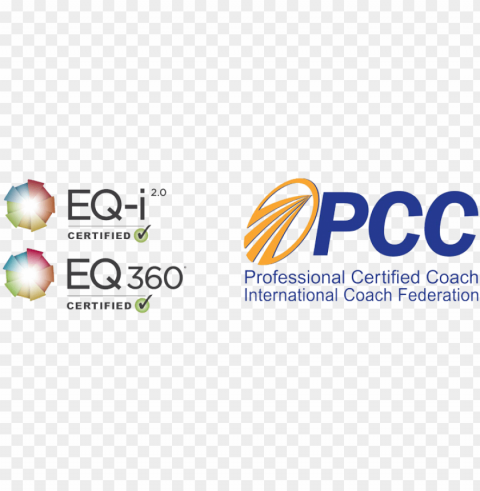 eq-i certification logos and pcc logo - professional certificate coach logo Clear background PNGs PNG transparent with Clear Background ID 44c92417