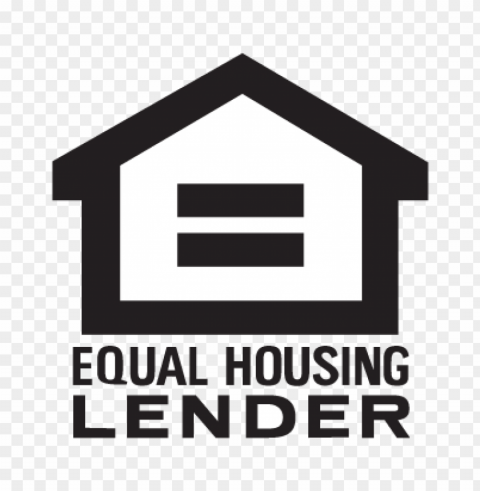 equal housing lender logo vector free ClearCut Background Isolated PNG Art