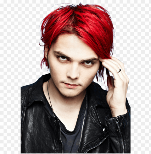 erard way my chemical romance transparent transparent - red haired gerard way PNG image with no background