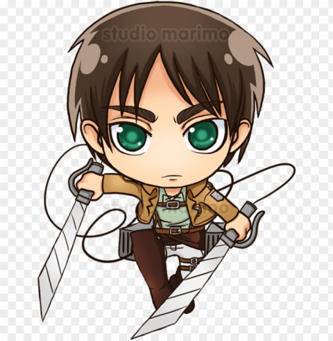 eren drawing kawaii image transparent - chibi attack on titan ere PNG images with high transparency