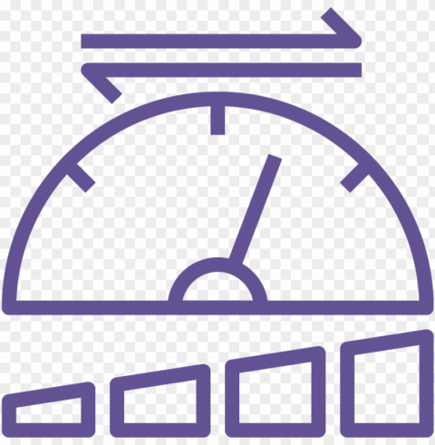 erformance icon - speedometer line ico Isolated PNG Graphic with Transparency