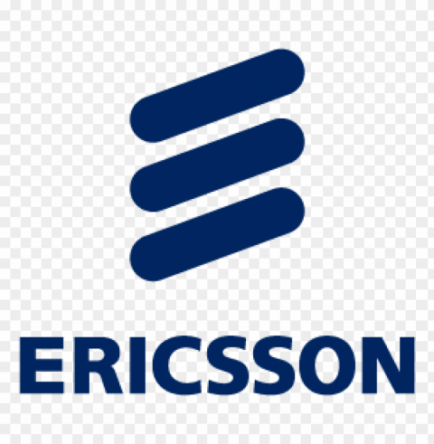 ericsson logo vector free Transparent Background Isolation in PNG Image