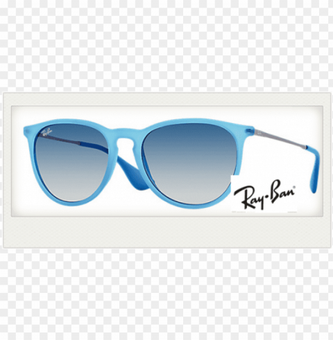 erika ray ban light blue PNG Graphic with Clear Isolation