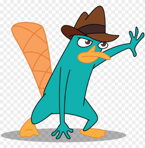 erry the platypus by mohawgo - perry the platypus Isolated Illustration in Transparent PNG