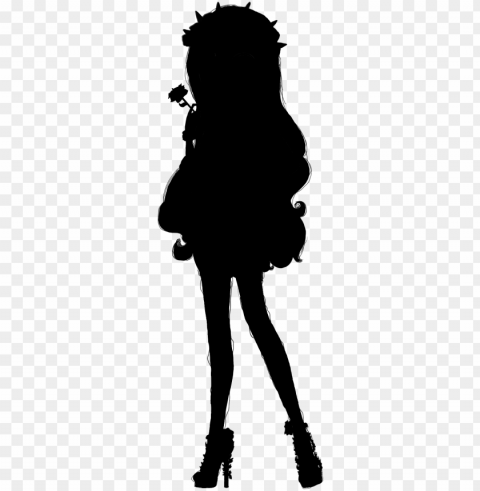 ersephonesilhouette - ever after high silhouette High-resolution PNG images with transparency wide set