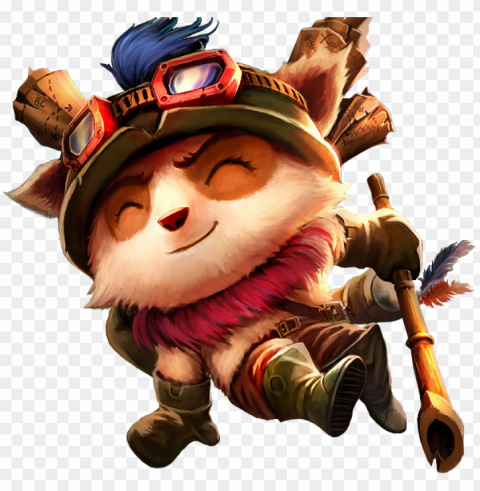 ersonagens de lol - teemo transparent ClearCut Background PNG Isolated Subject