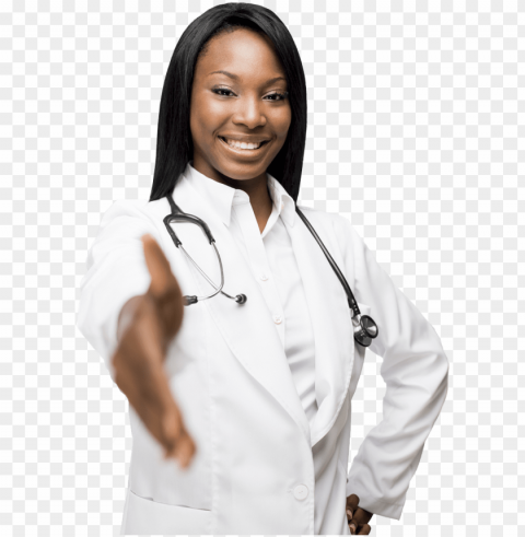 ersonal care services to our valued patients in our - african american doctor PNG images with alpha transparency free