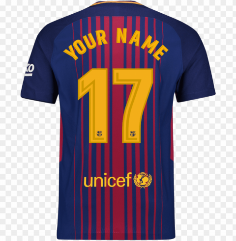 ersonalise your fc barcelona shirt with your own name - fc barcelona jersey hd ClearCut PNG Isolated Graphic
