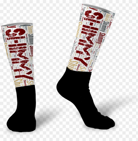ersonalized word art socks - photograph Transparent picture PNG
