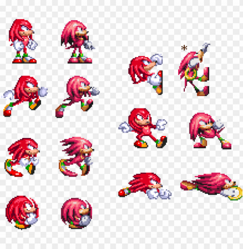 ersonally i really hate his climbing and gliding chaotix - knuckles chaotix knuckles sprite PNG Isolated Object with Clarity