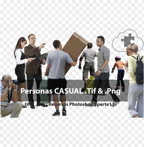 ersonas casual - recursos photoshop para arquitectura Isolated Item with Transparent PNG Background