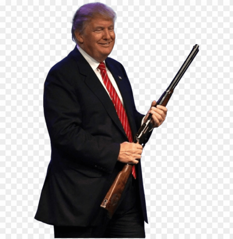 ersondonald trump holding a rifle - donald trump holding a gun Transparent PNG images pack