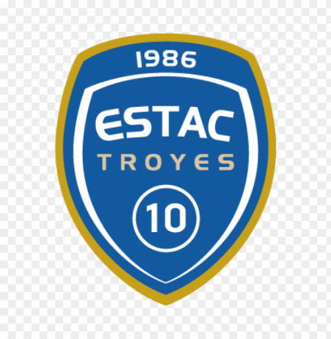 es troyes ac 1986 vector logo PNG files with no background bundle