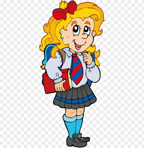 escola & formatura - cartoon person going to school PNG Image Isolated with Transparent Clarity