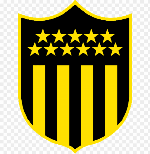escudo club atletico penarol con borde amarillo - club atletico penarol escudo PNG Image Isolated with Transparent Detail