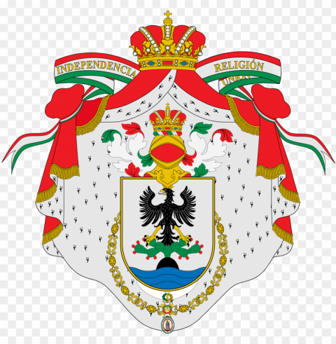 escudo de armas de agustín de iturbide como s - mexican empire coat of arms Transparent PNG images bundle