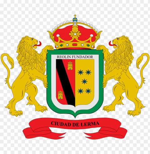 escudo de lerma - lion rampant coat of arms Transparent PNG images free download