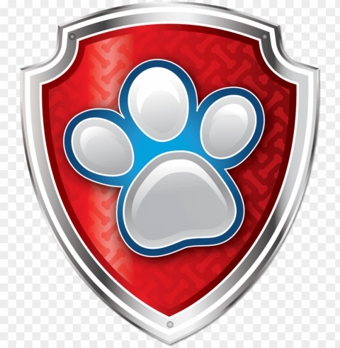 escudo de paw patrol - paw patrol paw badge HighResolution PNG Isolated Illustration