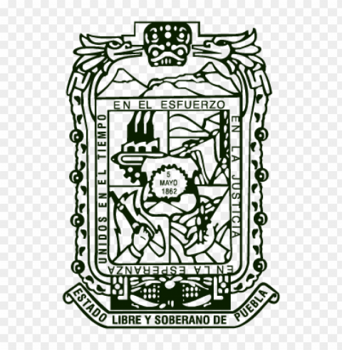 escudo de puebla logo vector Transparent PNG images complete library