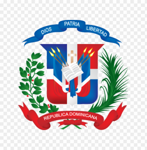 escudo dominicano logo vector Clear Background PNG Isolation