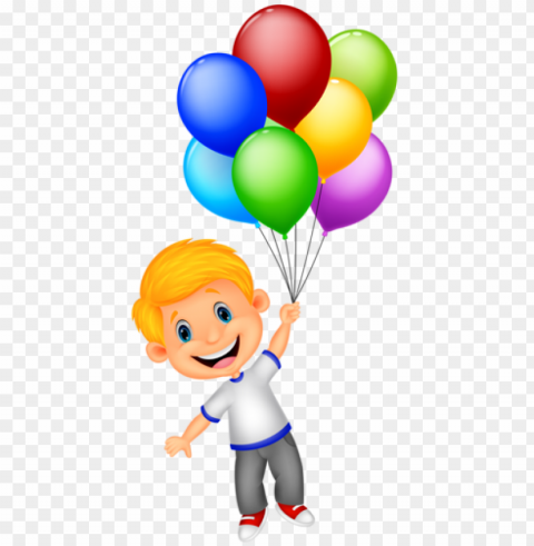 escuela dominical para niños dibujos para niños imagenes - boy with balloon clipart Isolated Element on HighQuality Transparent PNG