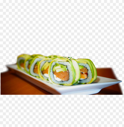 espacio sushi - sushi envuelto en palta Isolated Graphic on HighQuality PNG PNG transparent with Clear Background ID cc875f8d