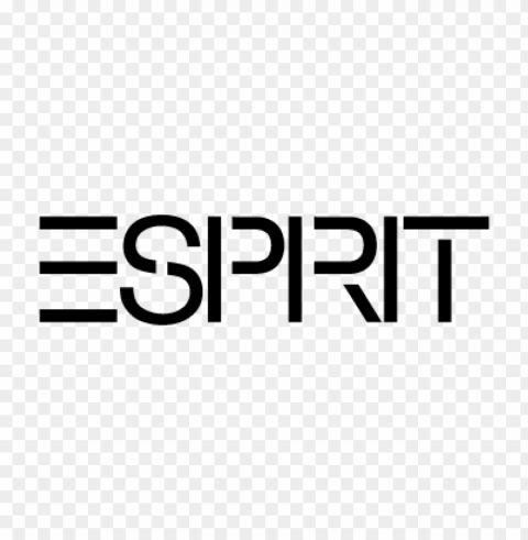 esprit vector logo Clean Background Isolated PNG Image