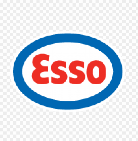 esso logo vector download free Transparent PNG Isolated Subject