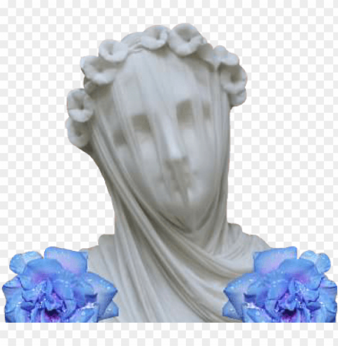 estatua aesthetic vaporwave velo flores - chatsworth house Transparent PNG Isolated Graphic with Clarity