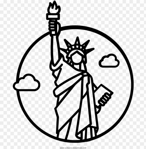 estátua da liberdade desenho para colorir - statue of liberty vector ico PNG images for graphic design