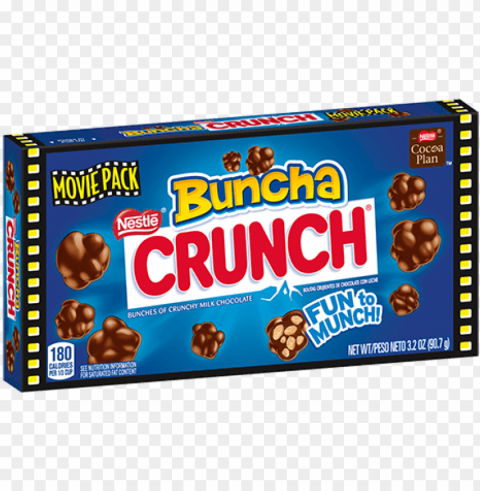 estle buncha crunch movie pack - buncha crunch candy Clear Background PNG Isolated Design