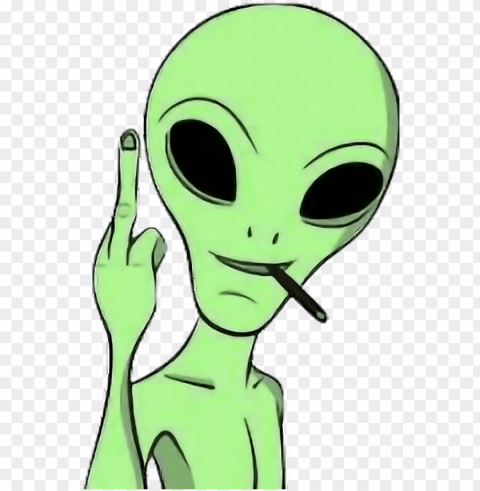 et alien fuckyou tumblr - alien green fuck you Isolated Icon in HighQuality Transparent PNG