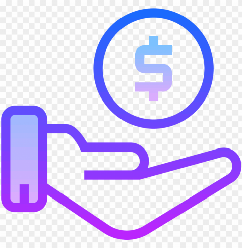 et cash icon - receive Isolated Item on Transparent PNG