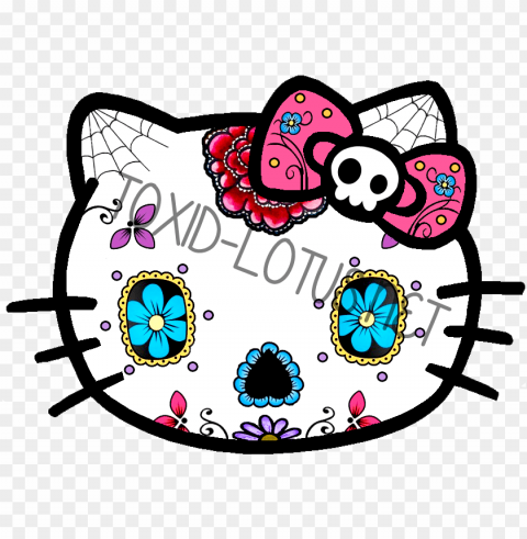 et hello kitty sugar skull & zombie - hello kitty iphone x PNG pictures without background