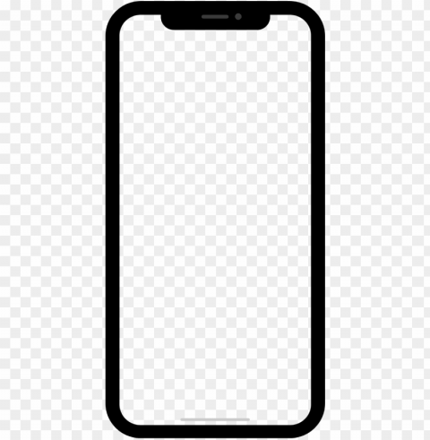 Et - Iphone X Blank PNG Image With Isolated Icon