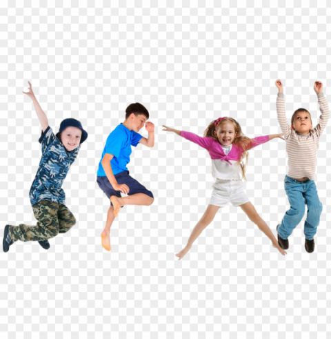 et up & go - jumping kids transparent PNG no background free