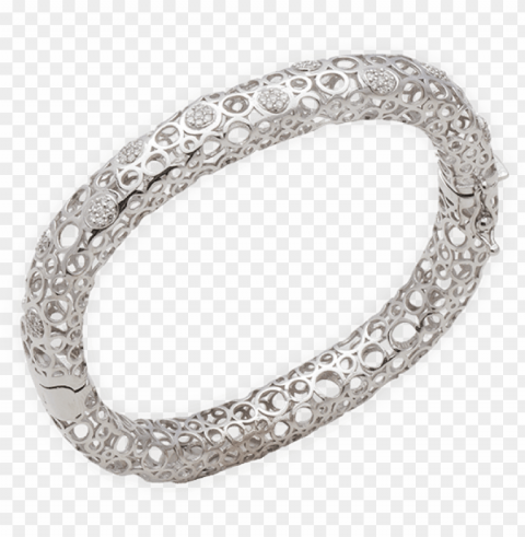 et white gold bangle - body jewelry PNG with transparent background free