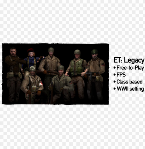 et3 - wolfenstein enemy territory team axi HighResolution Isolated PNG with Transparency