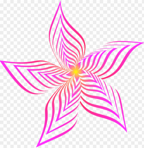 etal flower abstract art drawing line art - abstract flower art drawi PNG photo