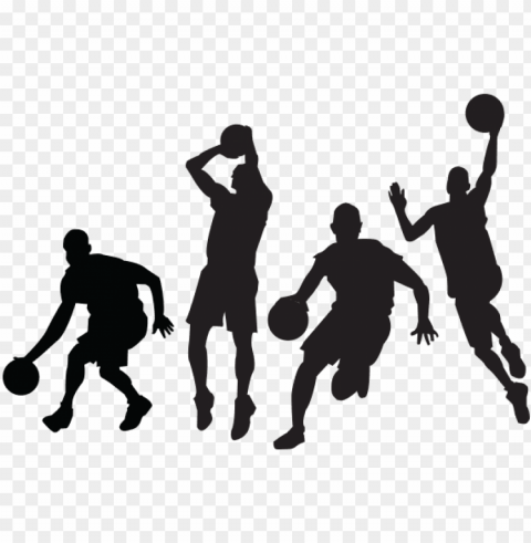 etball clipart basketball - basketball player silhouette PNG Image with Transparent Isolated Graphic Element